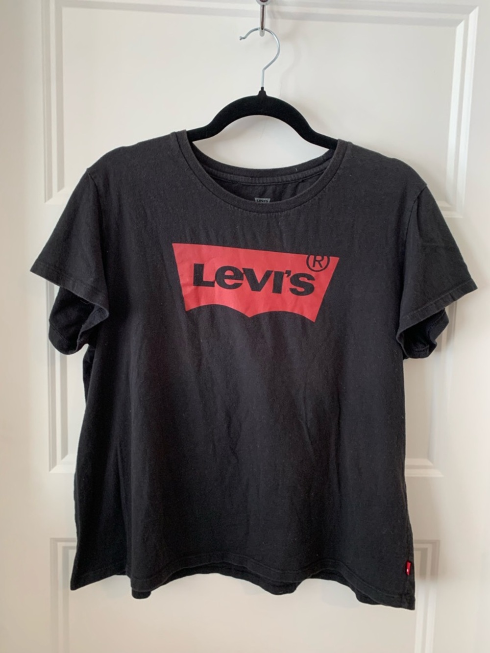 Levi's Black Tee with Red Logo